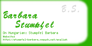 barbara stumpfel business card